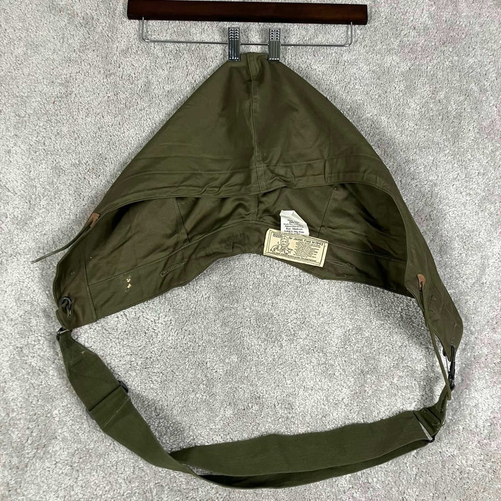 Vintage WWII US Army M-1943 Field Jacket Hood Olive Drab 1945 Dated Size Medium - Picture 7 of 8